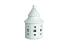 Räder - Lichthaus "Traumhaus" weißes rundes Lichthaus aus Porzellan mit verschieden großen Quadraten